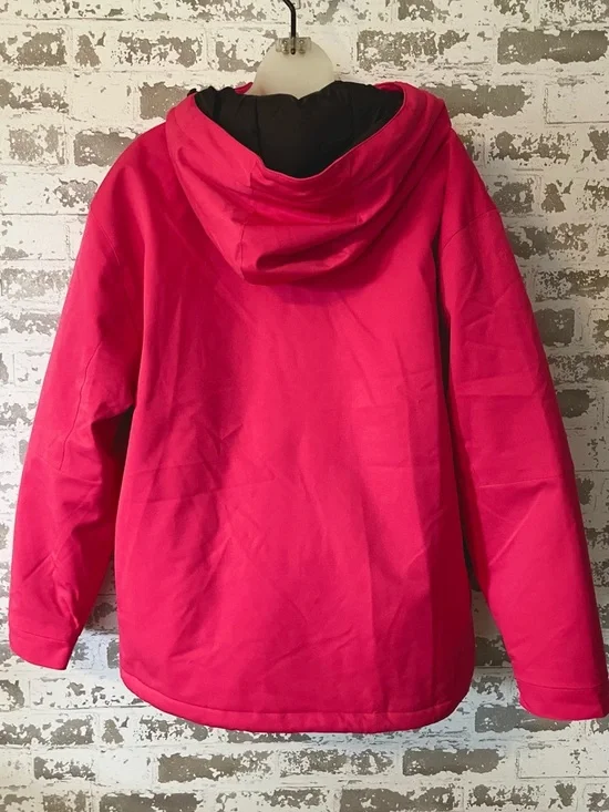 Hot Pink Snowboard Ski Anorak Jacket Pullover Hooded Waterproof Streetwear S - Picture 6 of 9